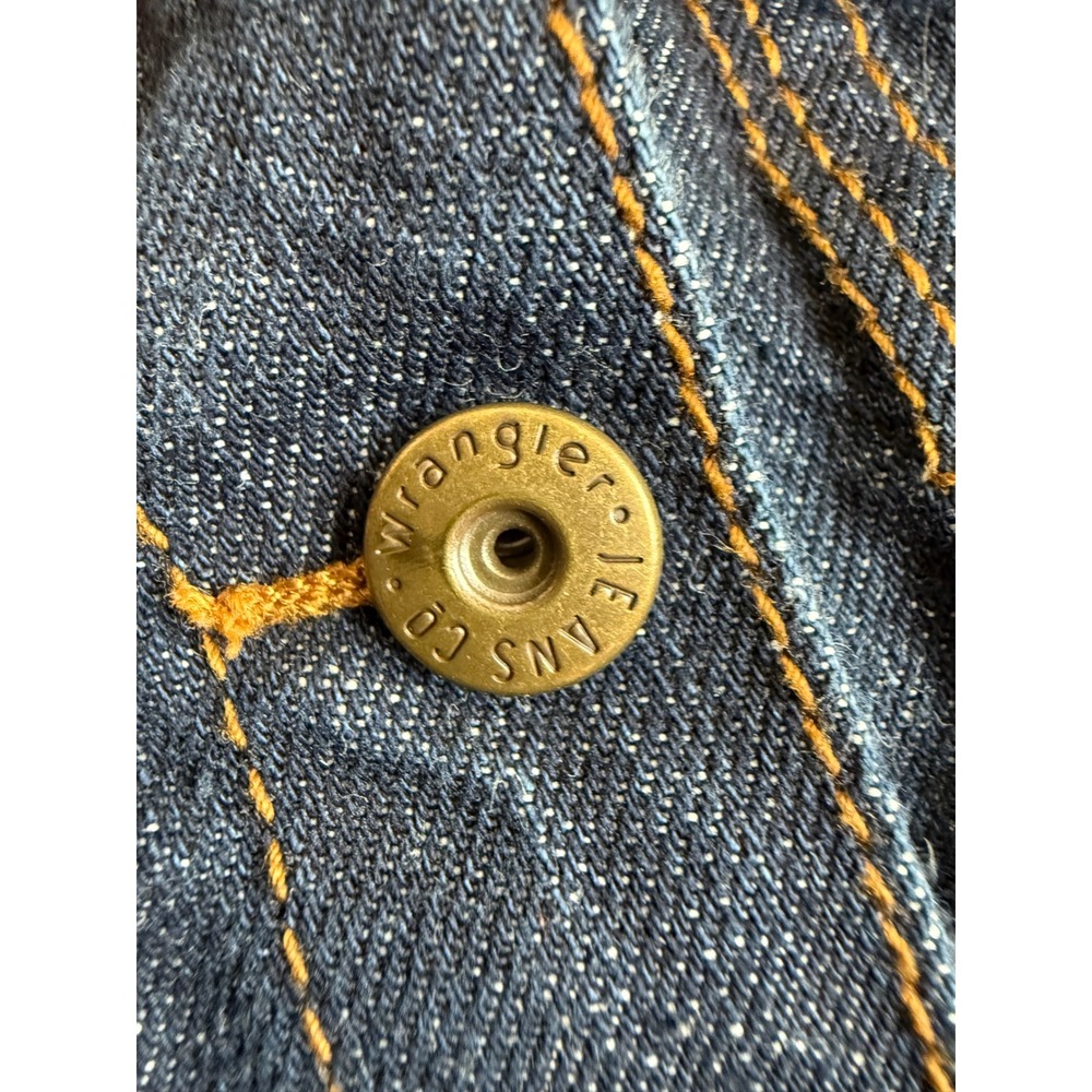 Wrangler NASA Denim Jacket Toddler Boys 3T Dark Wash Blue Jean Jacket‎ Custom - Picture 6 of 10